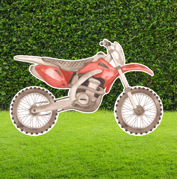 Watercolour Motorbike Cut Out