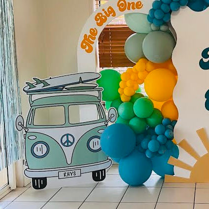 Surfboard Kombi Van Cut Out Selfie Frame