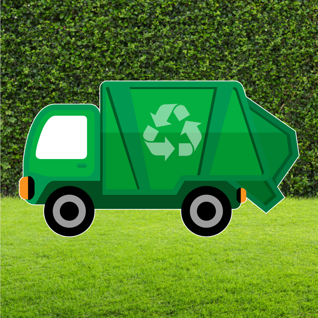 Garbage Truck Party Prop Cut Out