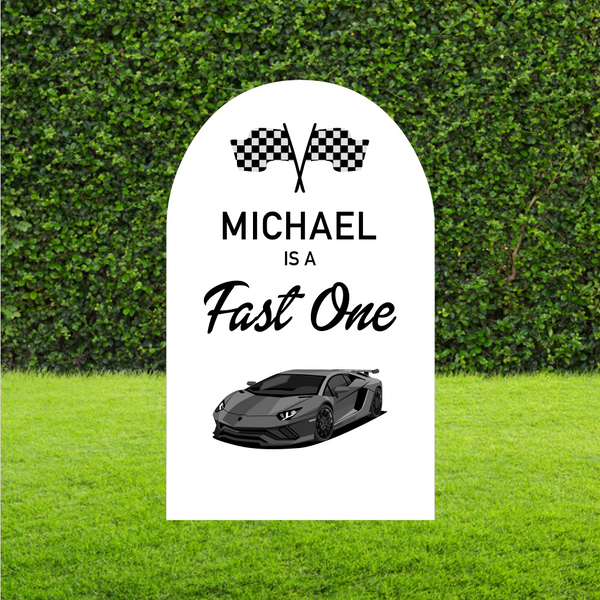 Fast One Race Car Arch - Customised