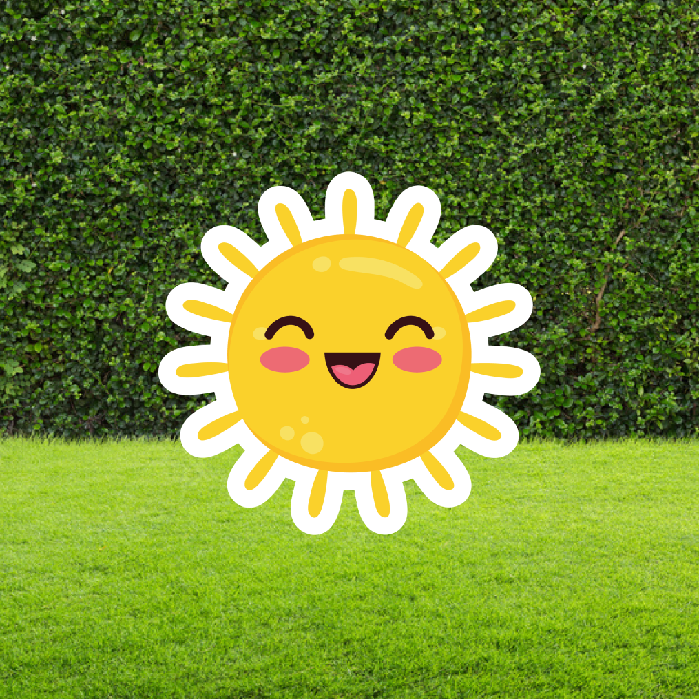 Smiley Sun Cut Out