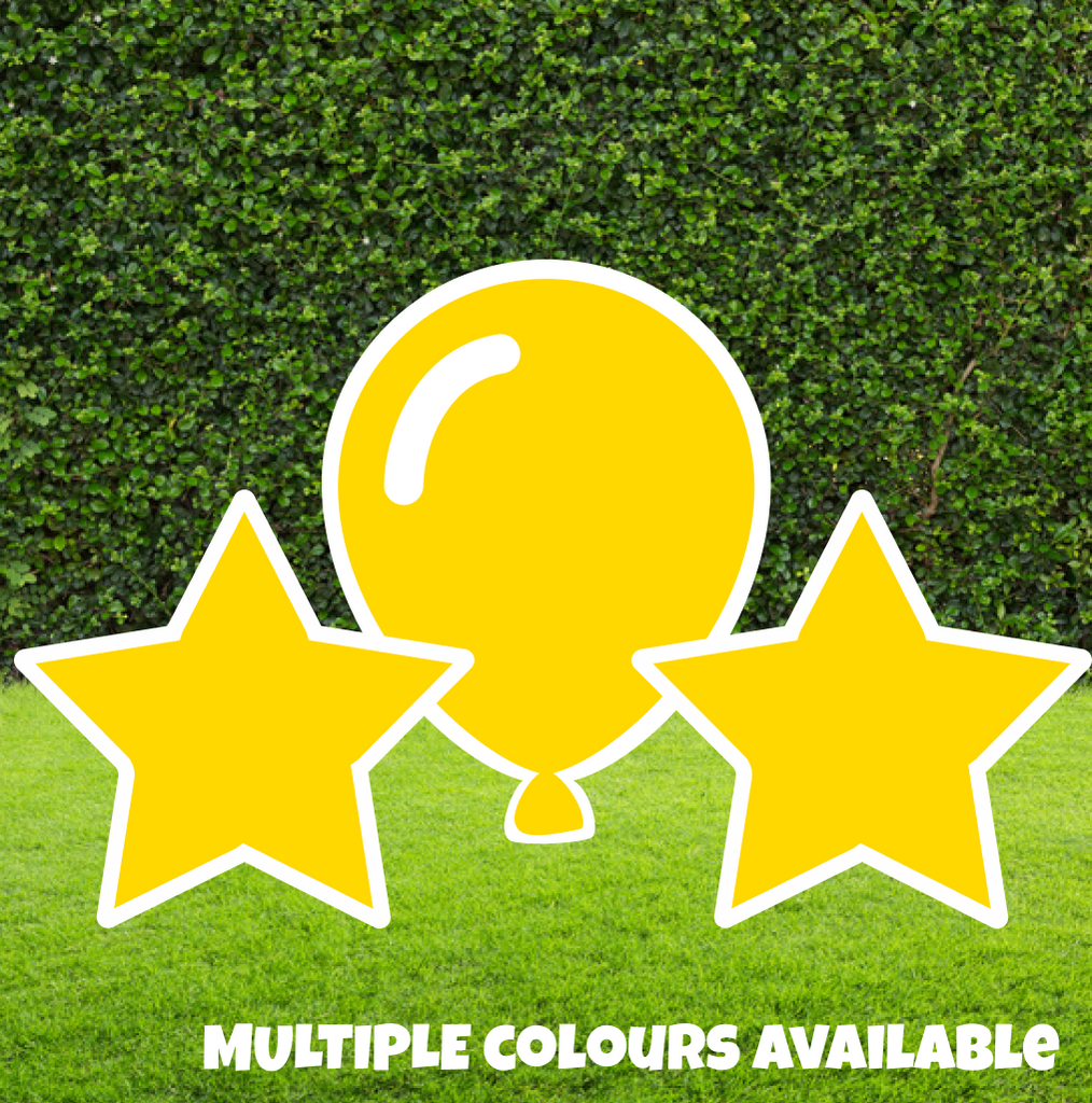 Star & Balloon Set - Bright Colours