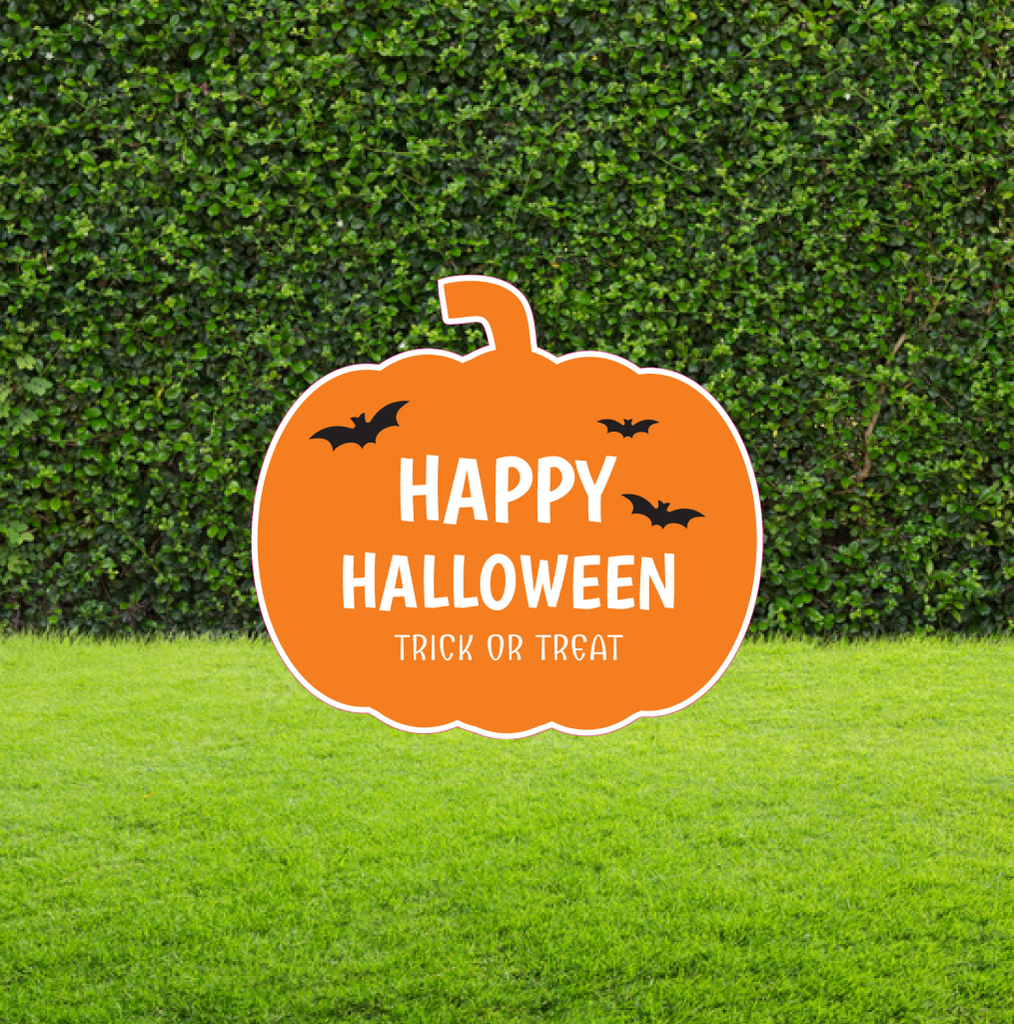 Trick or Treat Pumpkin Sign