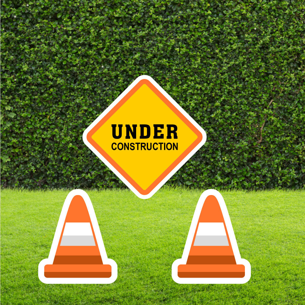 Under Construction Sign Set