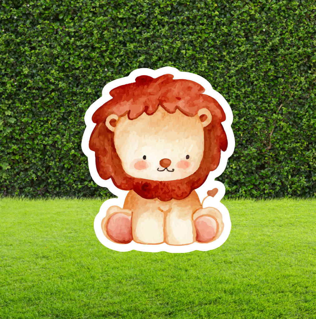 Watercolour Lion Cut Out
