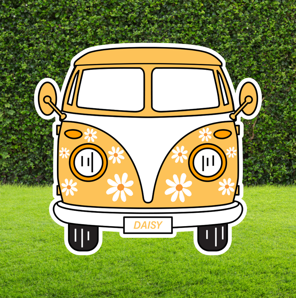 Daisy Vintage Kombi Cut Out Selfie Frame