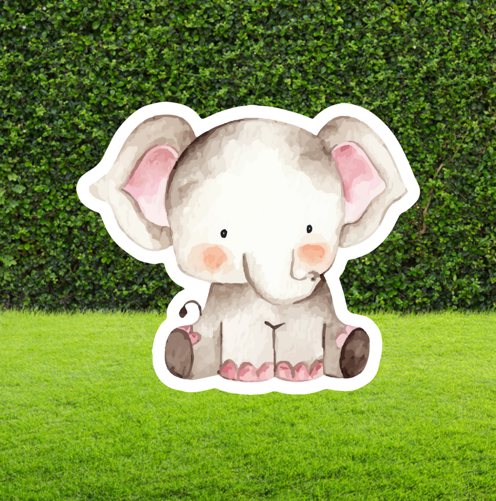 Watercolour Elephant Cut Out
