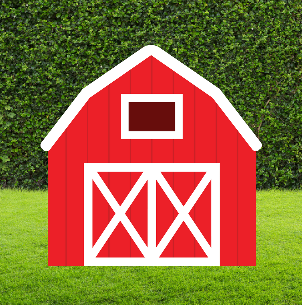 Red Barn Cut Out