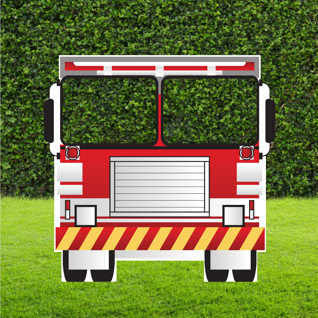Fire Engine Selfie Frame