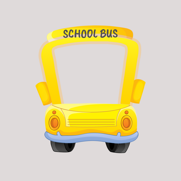 School Bus Selfie Frame